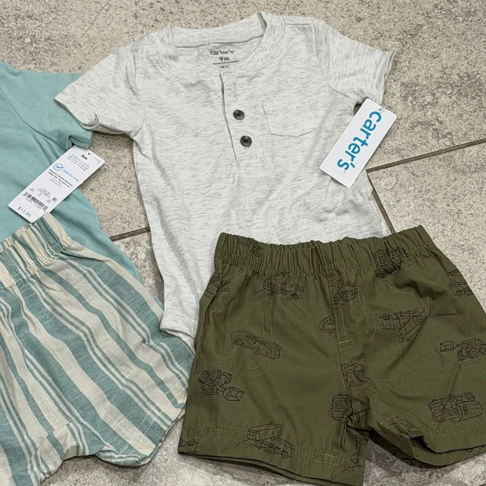 New and Like New- Lot of 9 month baby clothes